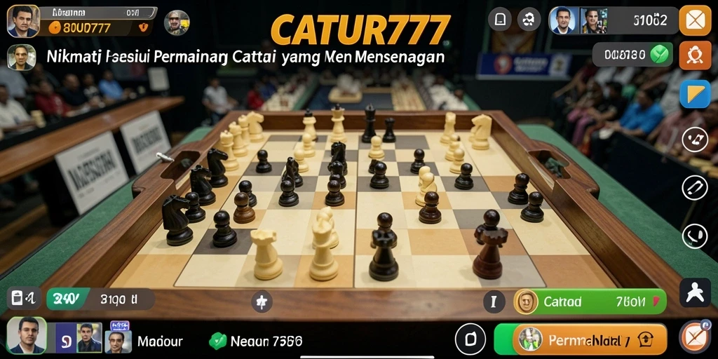 Tampilan gameplay CATUR777 yang menarik dan menawan.