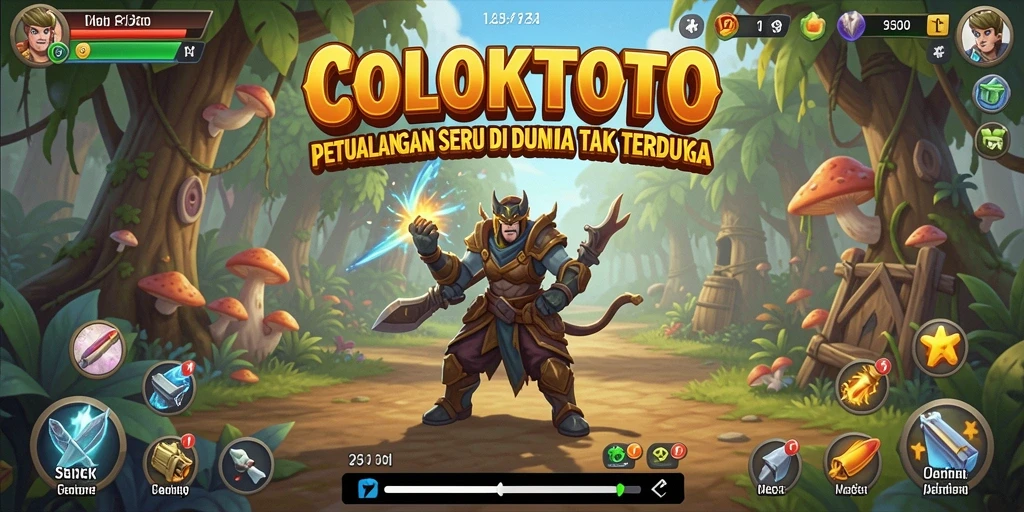 Tampilan gameplay seru di dunia petualangan COLOKTOTO.