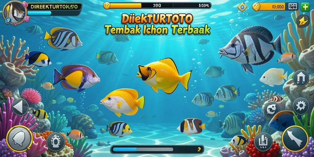 Gameplay seru dari DIREKTURTOTO saat menangkap ikan.