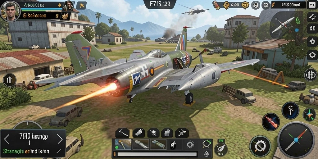 Tampilan gameplay menarik dengan strategi yang mendalam dalam F7F7.
