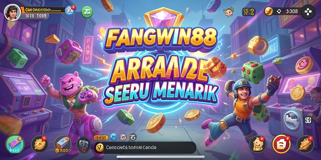 Tampilan utama gameplay FANGWIN88 yang menampilkan keasyikan bermain arcade.