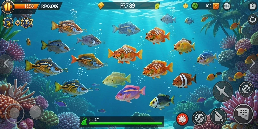 Tampilan gameplay RP6789 yang penuh warna dan seru.