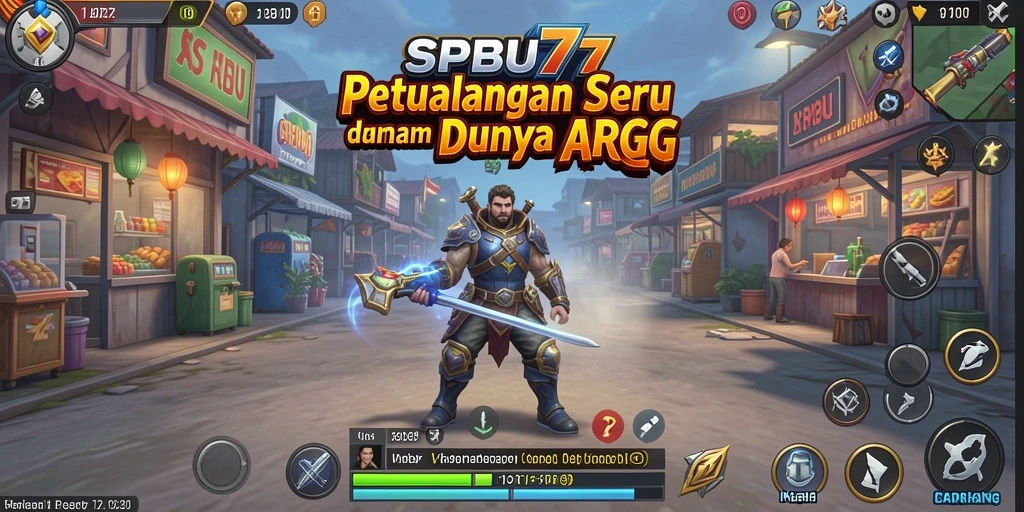 Screenshot gameplay SPBU77 yang menunjukkan aksi seru dalam pertempuran.